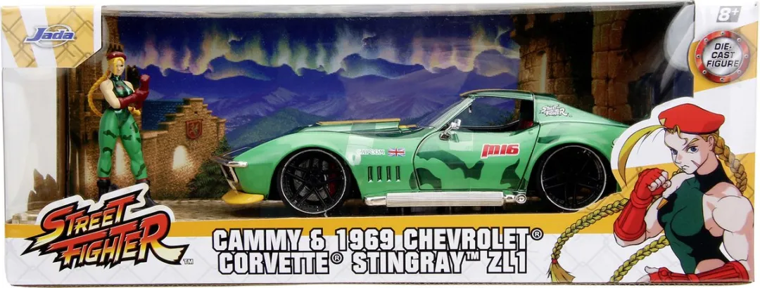 Jada Toys Street Fighter 1969 Chevrolet Corvette Stingray ZL1 - Cammy White - MPN 253255061