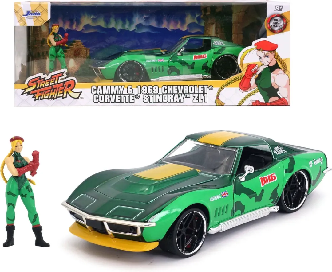 Jada Toys Street Fighter 1969 Chevrolet Corvette Stingray ZL1