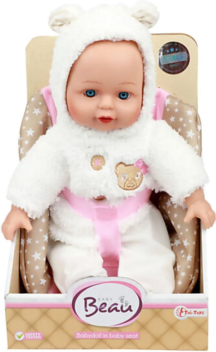 Toi-Toys Baby Beau Babypop Poppenzitje 33cm Multicolor