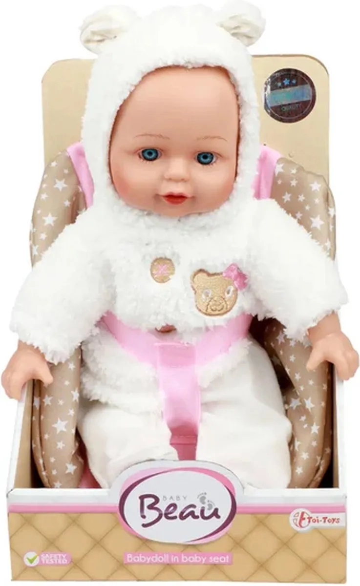 Toi-Toys Baby Beau Babypop Poppenzitje 33cm Multicolor