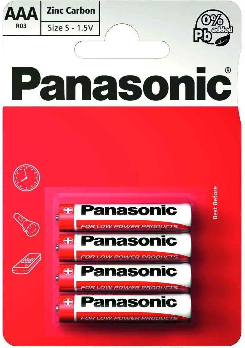 Panasonic Heavy Duty AAA Batterijen - 48 Stuks