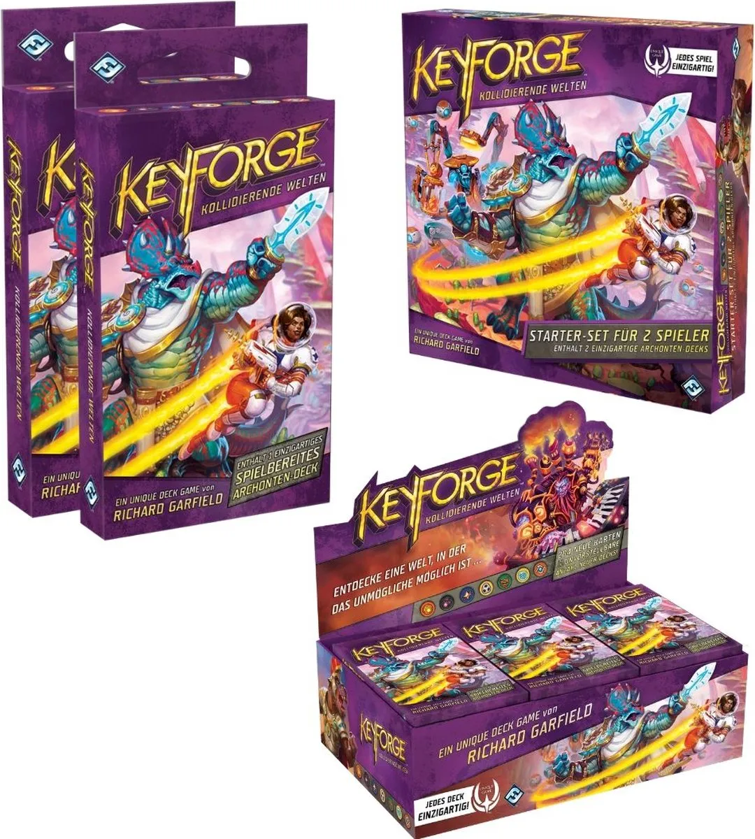 Fantasy Flight Games KeyForge Worlds Collide Kaartspel