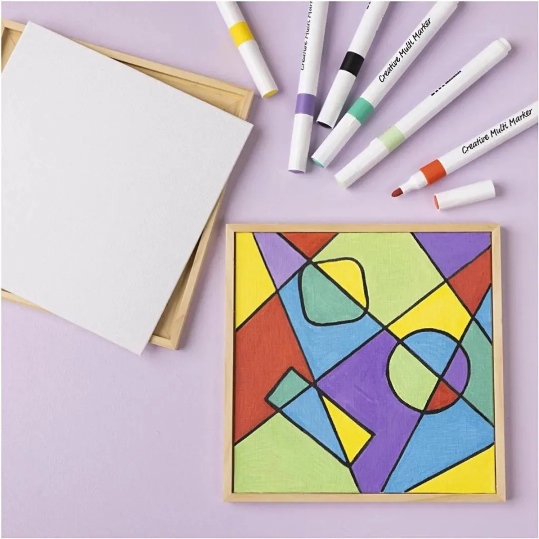 Creativ Company Canvas Paneel 15,8x23,8cm 280gr - Multicolor