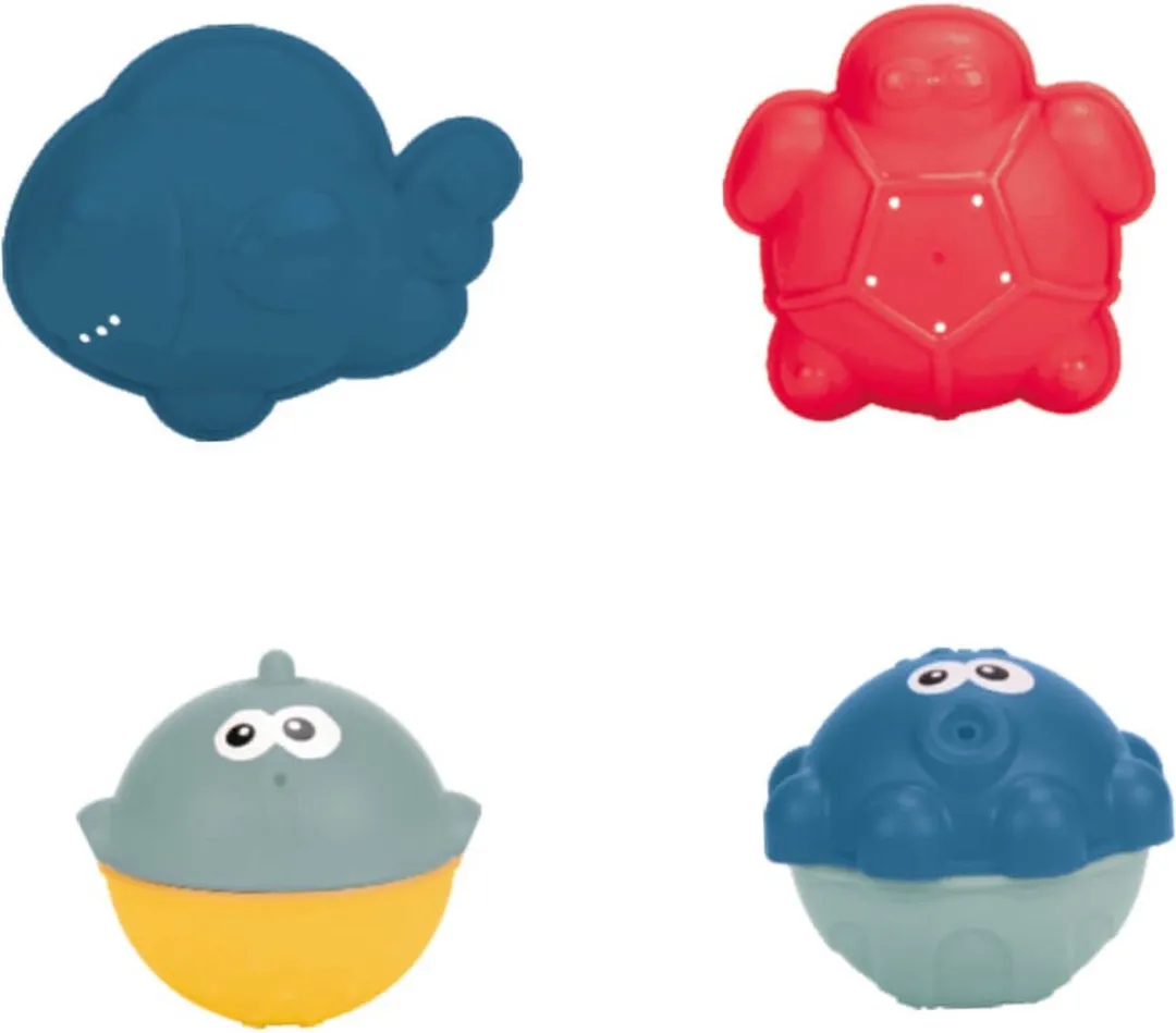 Eurekakids Visspel Bad - 5 Zeedieren Blauw