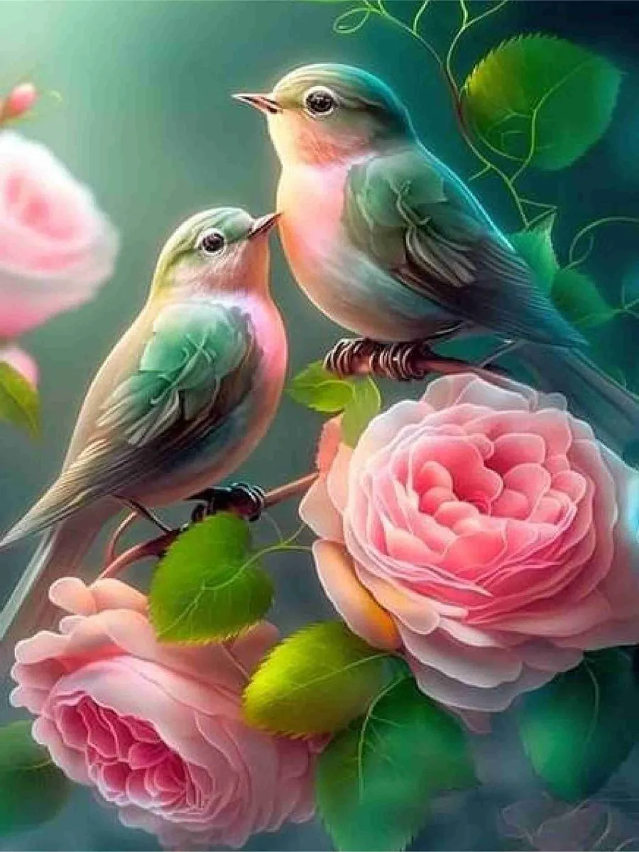 VDTOYS Diamond Painting VDTR098 Vogels 1