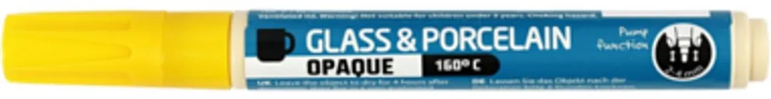 Creativ Company Glas- en Porseleinstift Geel - Multicolor