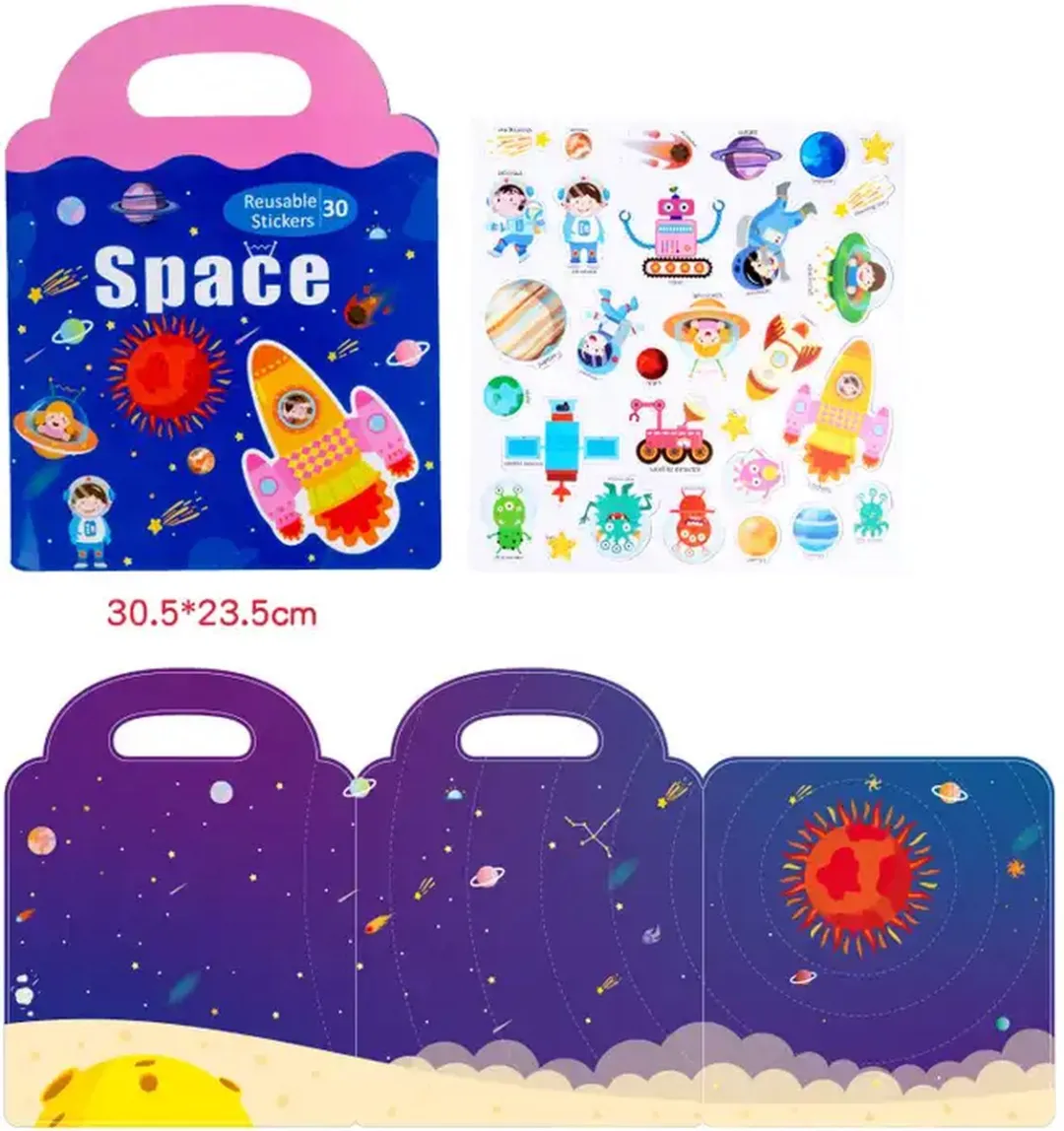 Ruimte magneet boekje - met 30 verschillende ruimte stuks