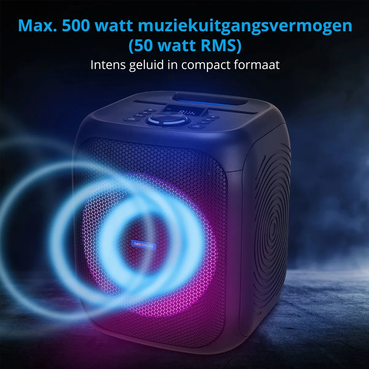 Medion LIFE S61991 Party Luidspreker - TWS - Zwart