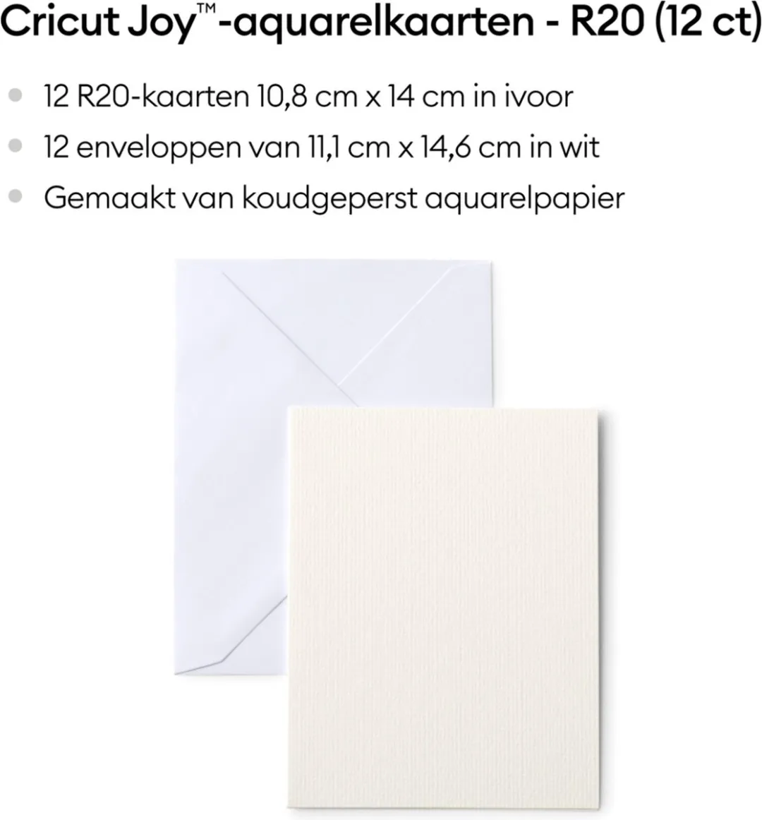 Cricut Aquarelkaarten R20 - 12 Stuks - Beige