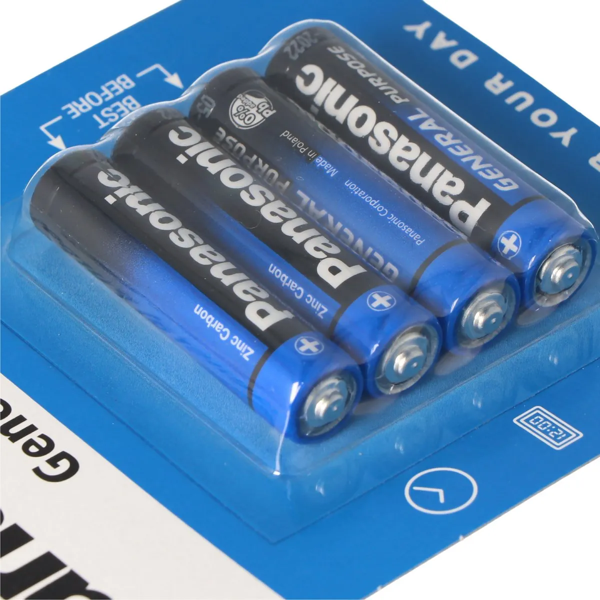 Panasonic AAA Zinkkoolstofbatterijen - 4 Stuks