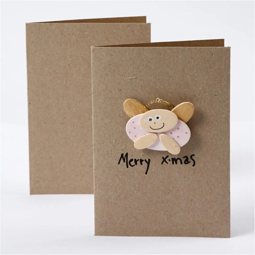 Creativ Company Kaarten & Enveloppen 10,5x15cm - Bruin - 10 Stuks