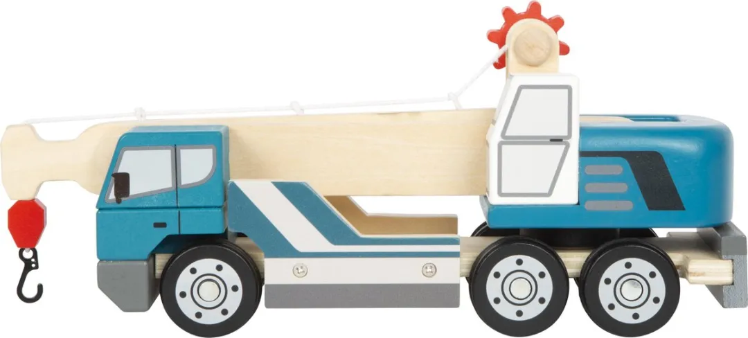 Small Foot Houten Kraanwagen 12639 - Blauw