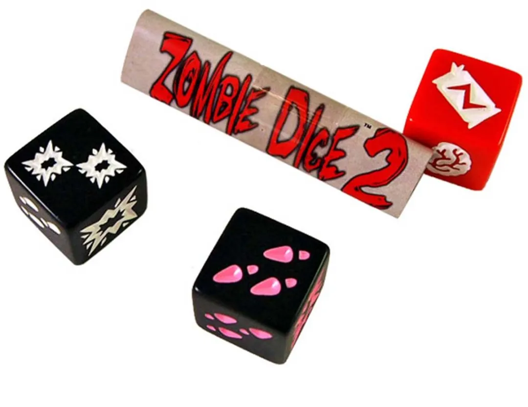 Steve Jackson Games Zombie Dice 2 Double Feature - 3 D6 - Multicolor