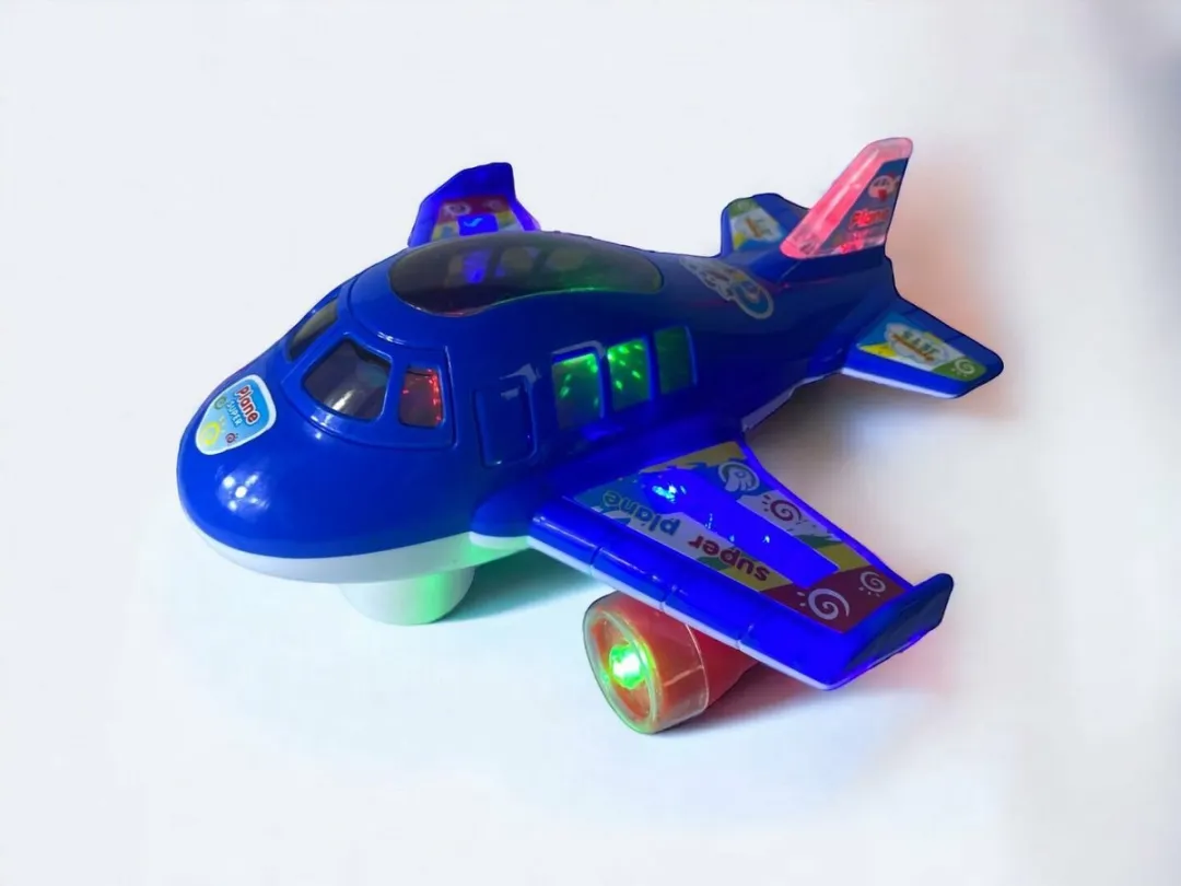 Speelgoed vliegtuig - Super Aircraft Gear - met licht en geluid (incl. batterijen) 20CM