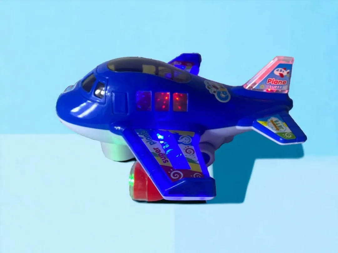 Speelgoed vliegtuig - Super Aircraft Gear - met licht en geluid (incl. batterijen) 20CM