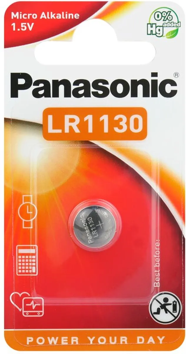 Panasonic LR1130 Knoopcelbatterij 65mAh