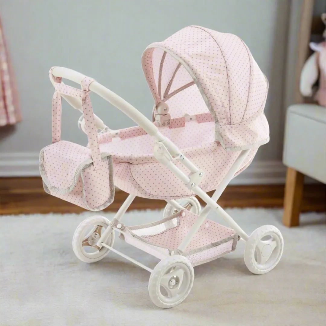 Teamson Kids Babypop Kinderwagen OL-00025 - Roze