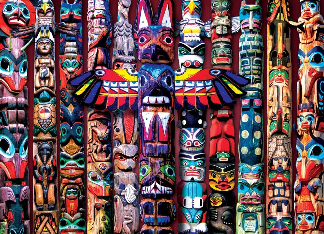 Eurographics puzzel Canadian Totem Poles - 1000 stukjes