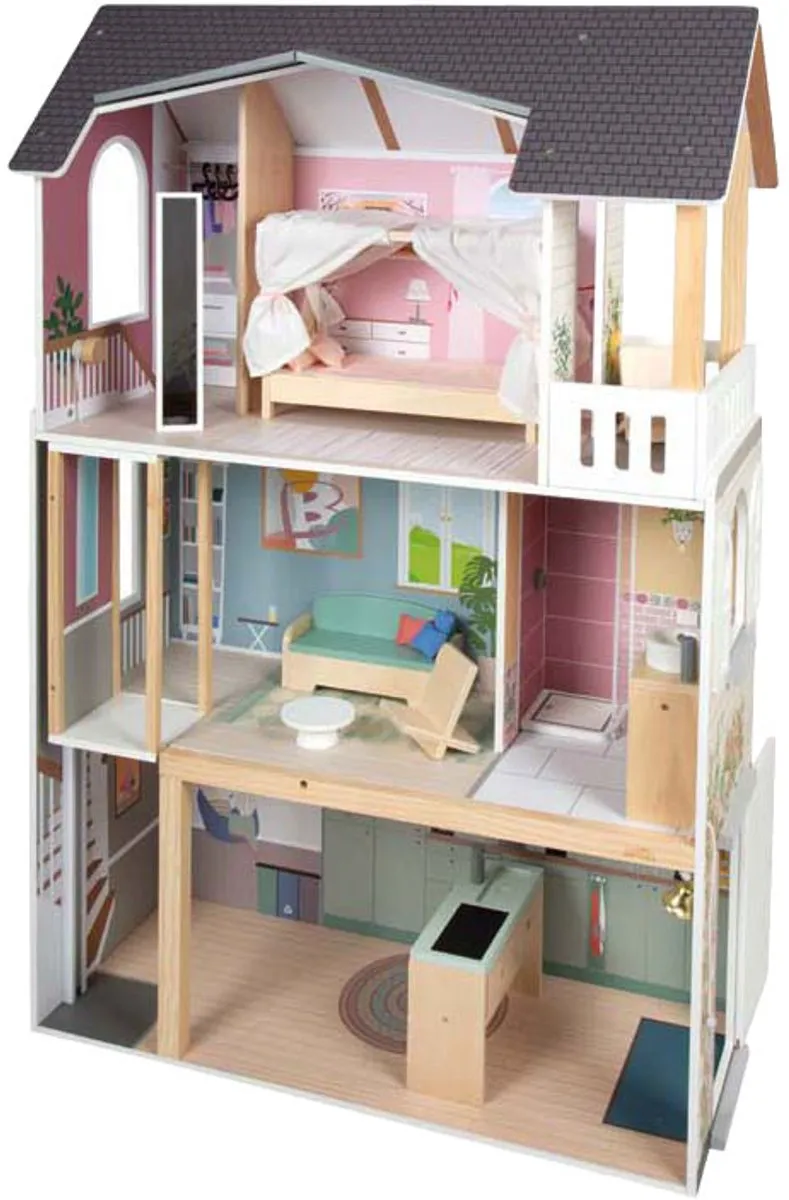 Small Foot Houten Poppenhuis Dream Villa XL - 12 Meubels - Minipop