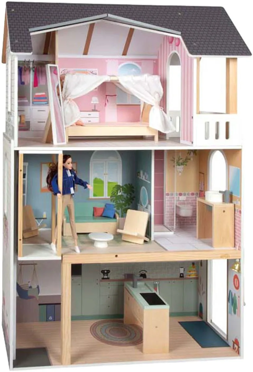 Small Foot Houten Poppenhuis Dream Villa XL - 12 Meubels - Minipop