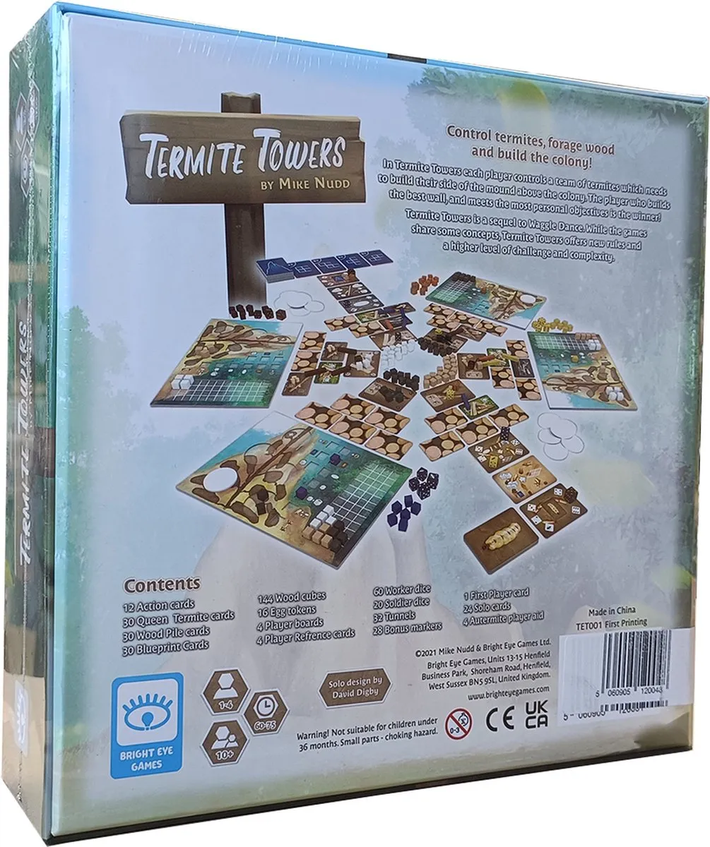 Bright Eye Games Termite Towers Bordspel - 1-4 Spelers