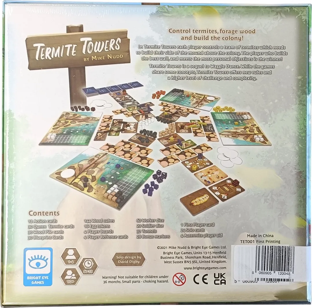 Bright Eye Games Termite Towers Bordspel - 1-4 Spelers