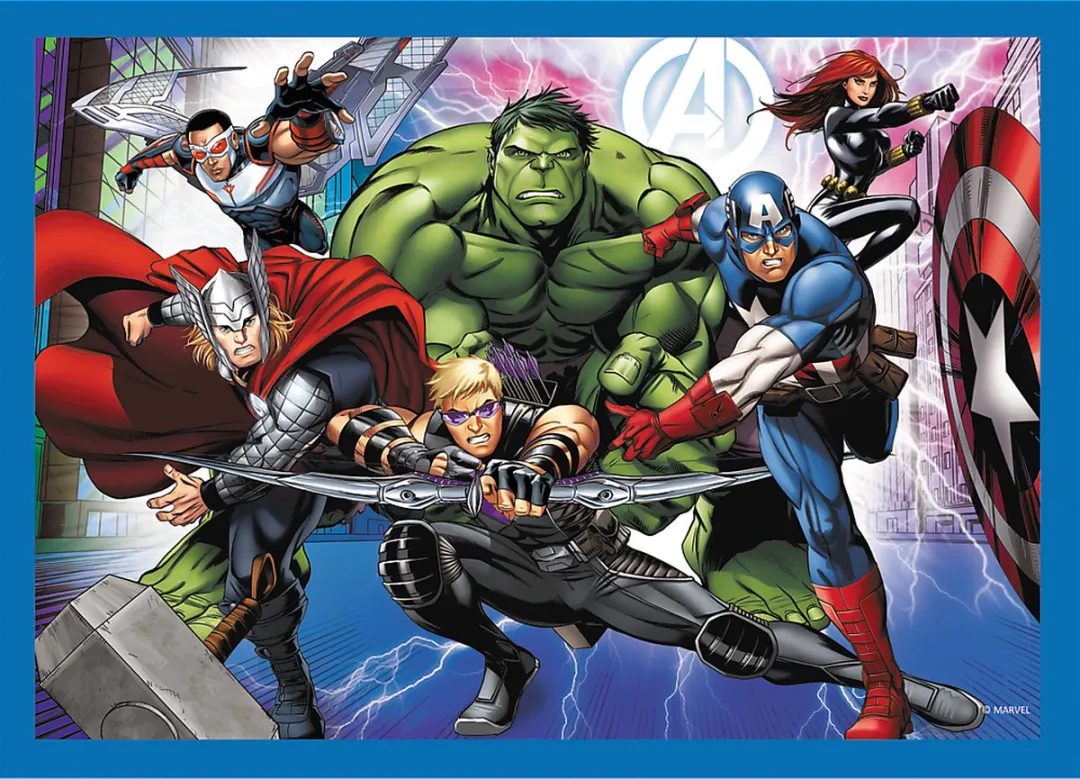 Trefl Avengers 4-in-1 Puzzel - 41 Stukjes - Multicolor