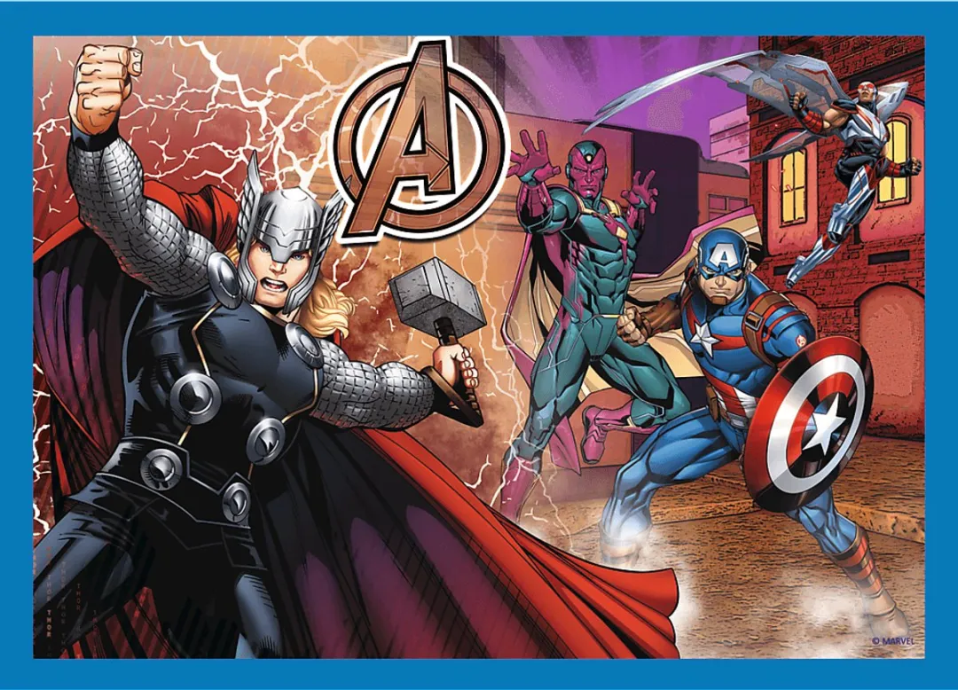 Trefl Avengers 4-in-1 Puzzel - 41 Stukjes - Multicolor