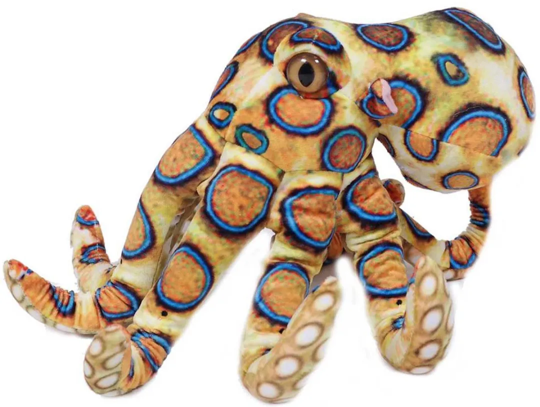 PIA Soft Toys Inktvis Knuffel - Geel 30cm