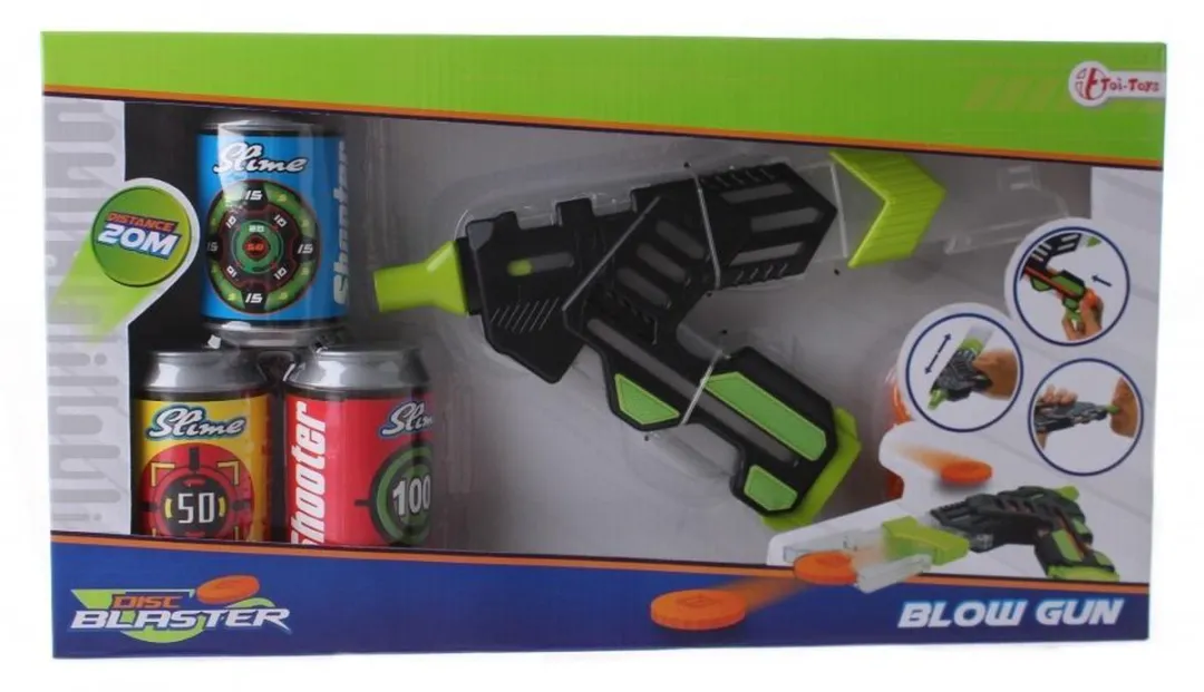 Toi-Toys Disc Blaster Luchtgeweer Slijm 28cm - Groen