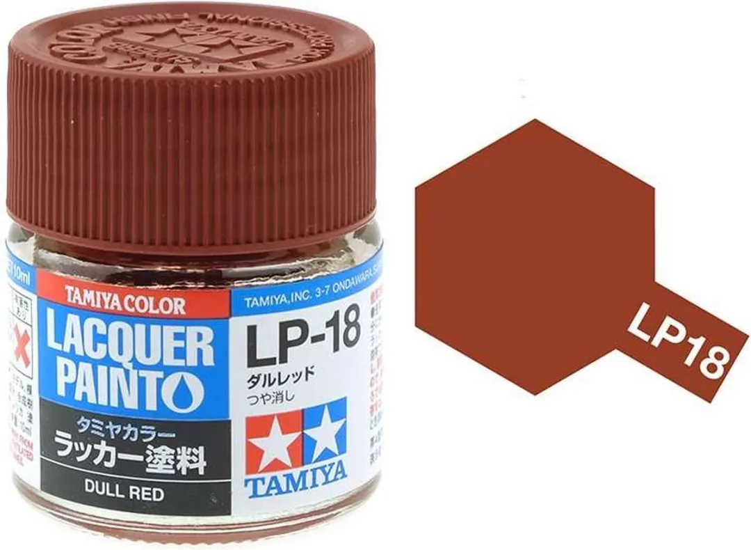 Tamiya Hobbyverf Olieverf LP-18 Dull Red 10ml