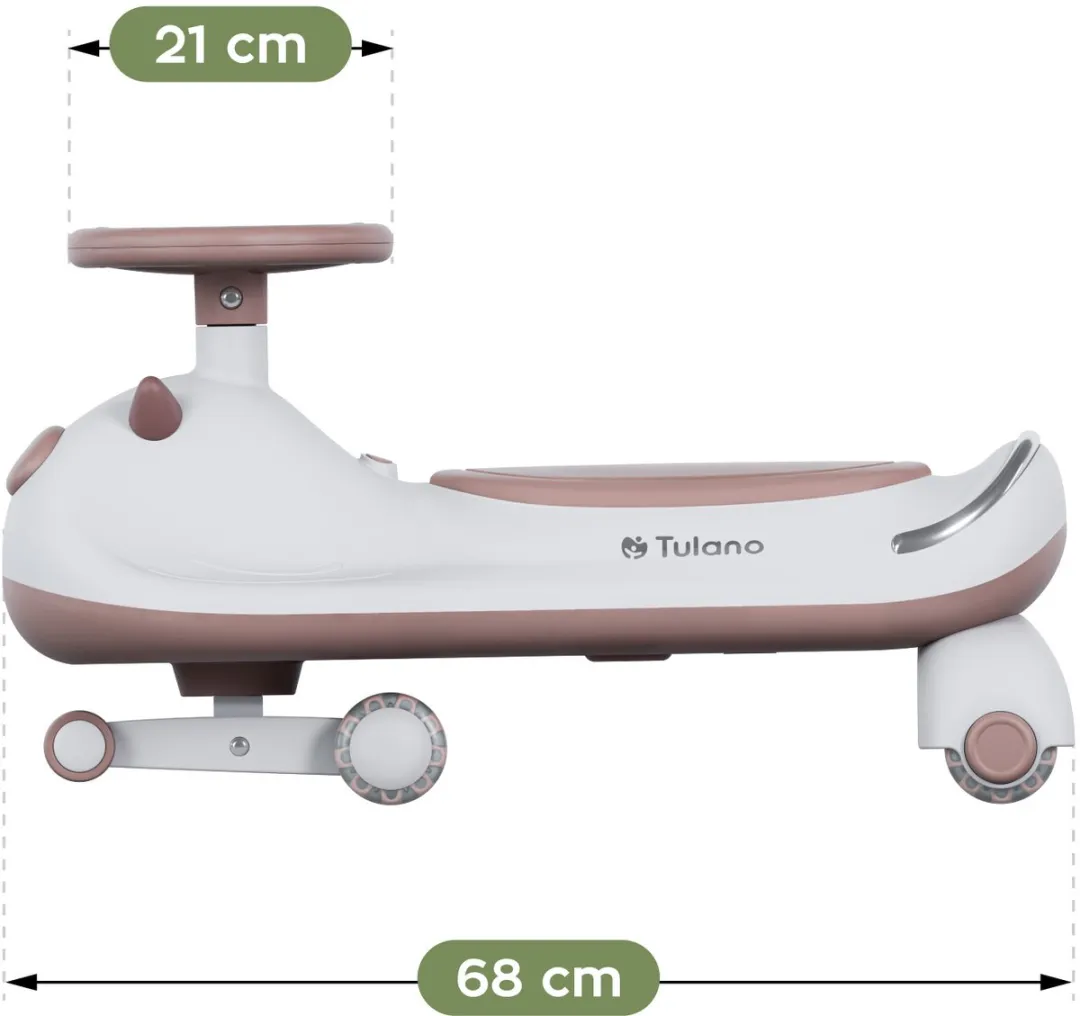 Tulano Wiggle Car Focus 45 Loopauto - Grijs