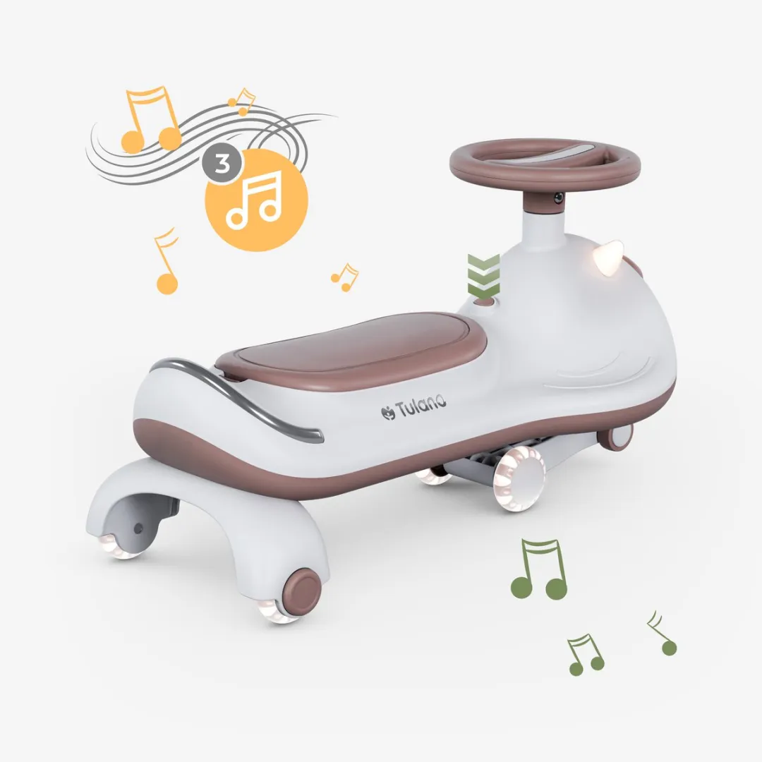 Tulano Wiggle Car Focus 45 Loopauto - Grijs