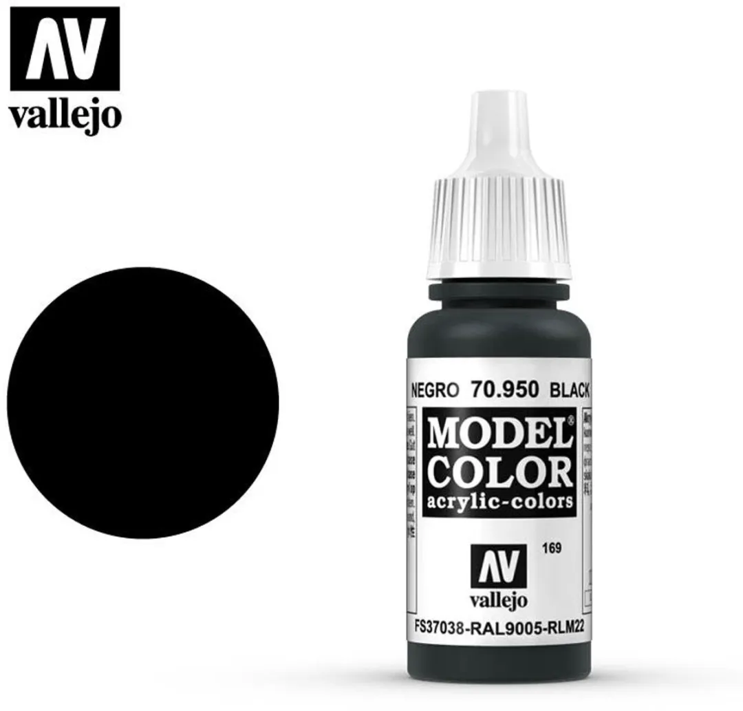 Vallejo Model Color Acrylverf Black 17ml