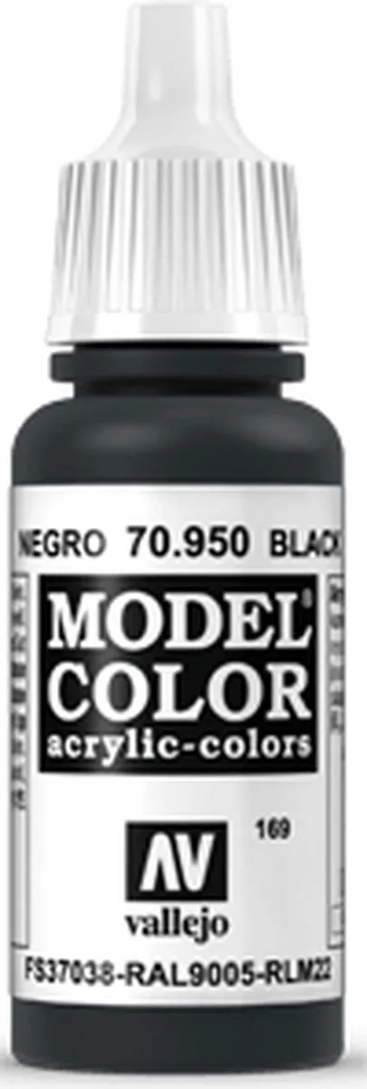 Vallejo Model Color Acrylverf Black 17ml
