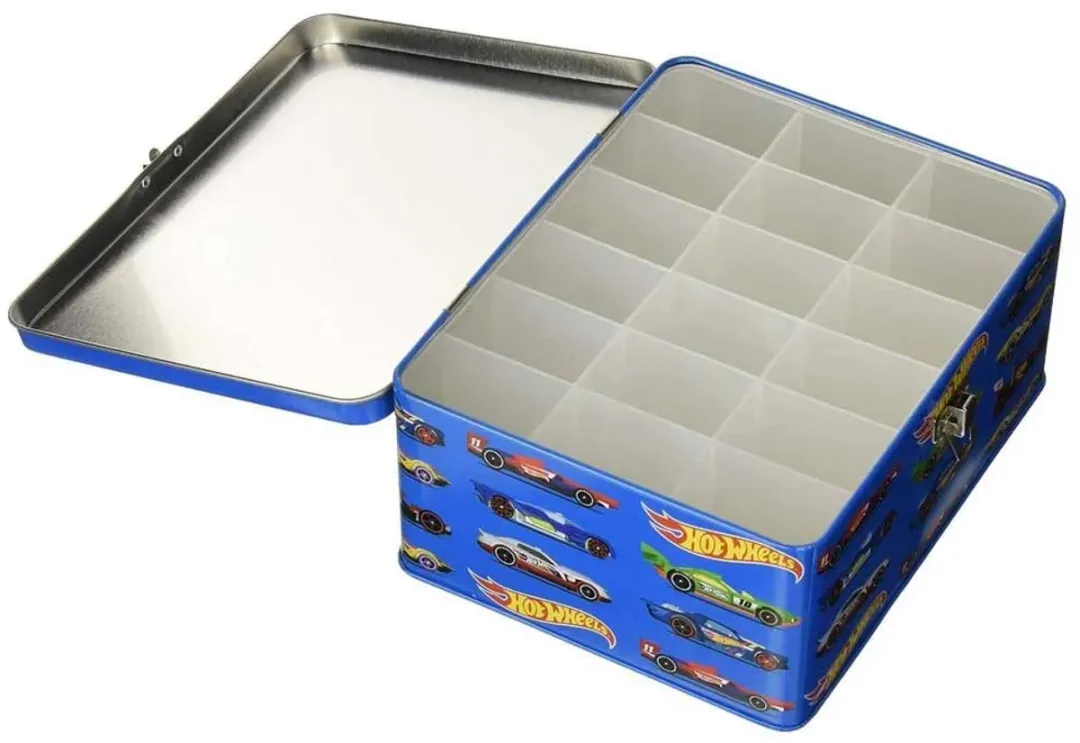 Klein Toys Hot Wheels Verzamelkoffer 2883 - 18 Auto's - 15,5x8,5x21cm - Blauw