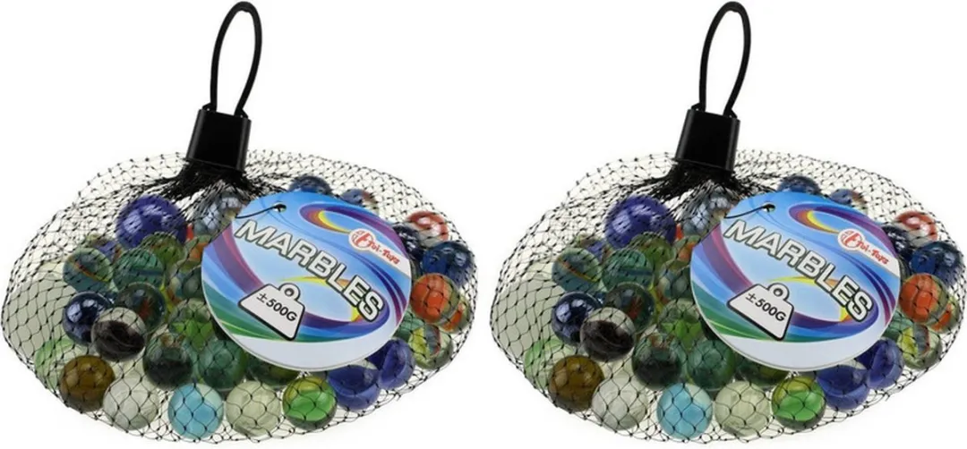 Toi-Toys Knikkers Glas - 120 Stuks - Multi