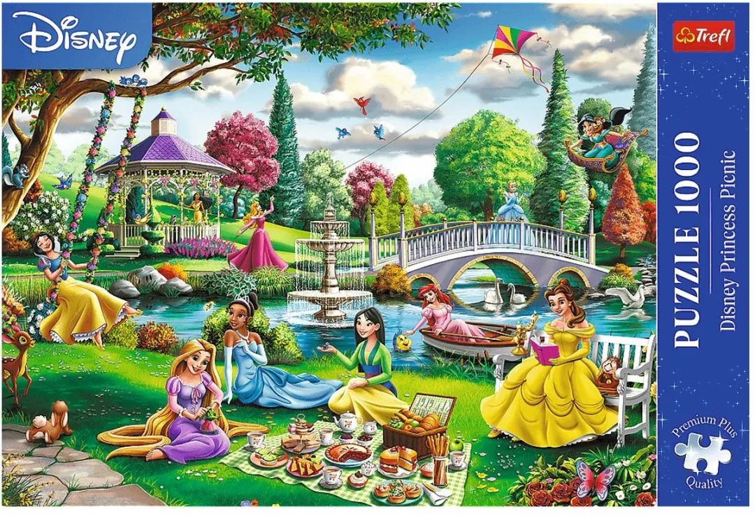 Trefl Disney Princess Picknick Puzzel 1000 Stuks - Multicolor