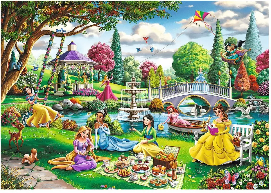 Trefl Disney Princess Picknick Puzzel 1000 Stuks - Multicolor