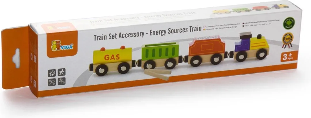 Viga Toys Goederentrein Accessoireset 4-delig - Houten Speelgoed