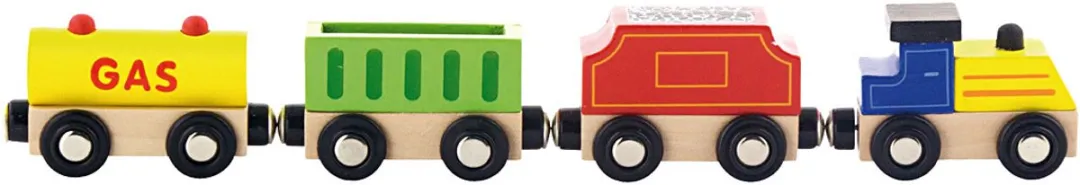 Viga Toys Goederentrein Accessoireset 4-delig - Houten Speelgoed