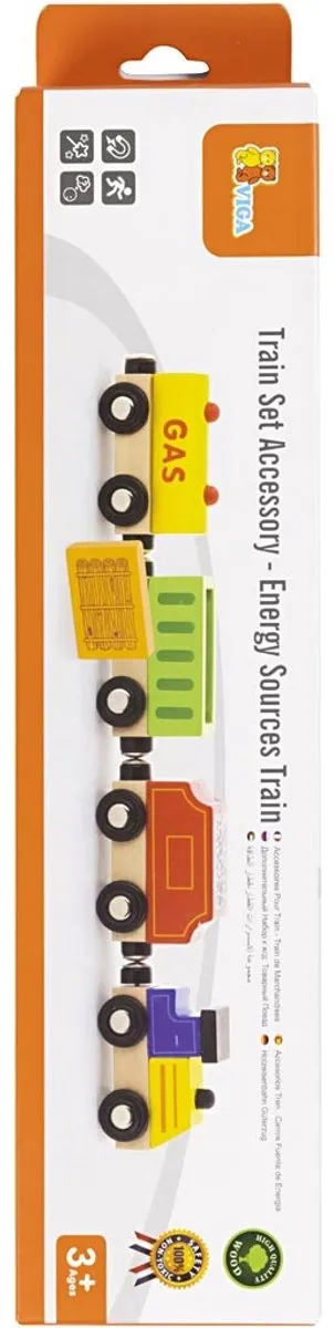 Viga Toys Goederentrein Accessoireset 4-delig - Houten Speelgoed