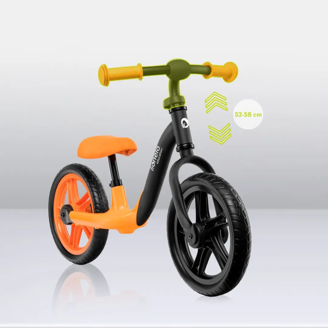 Lionelo Alex Loopfiets 12" - Oranje - Tot 30kg