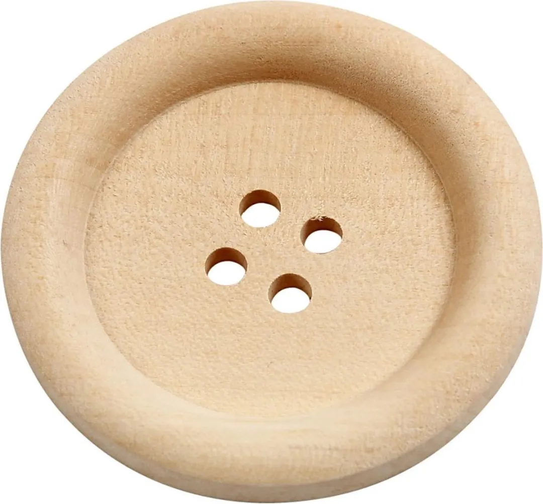 Creativ Company Houten Knopen 35mm - 10 Stuks
