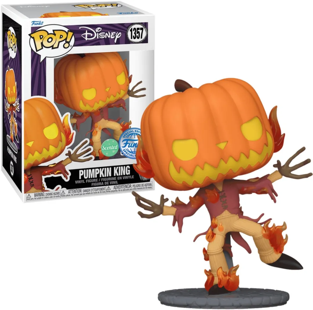 Funko Pop! Disney Pumpkin King #1357 Geurend Exclusief - Multi