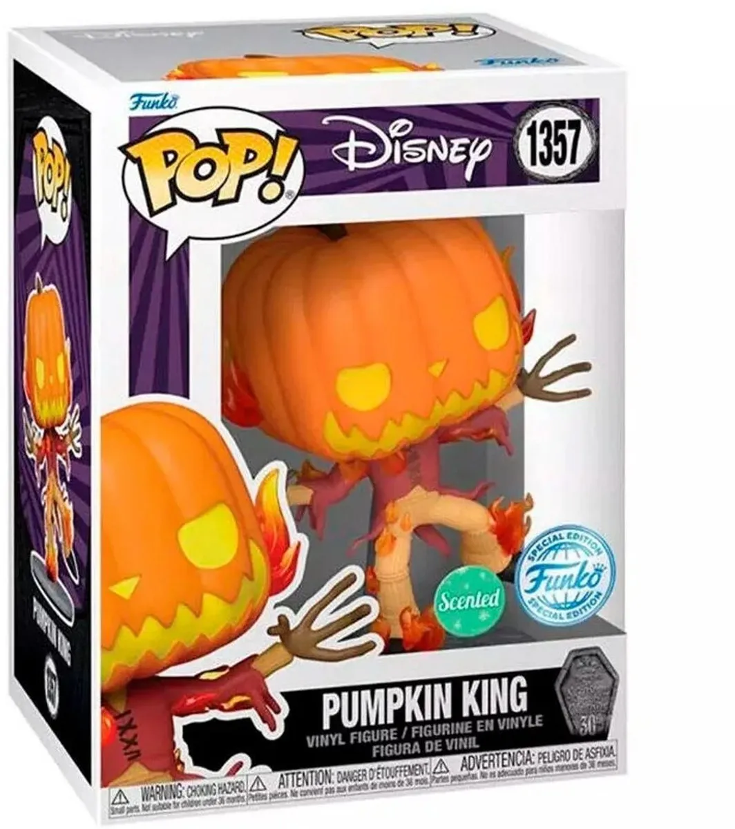 Funko Pop! Disney Pumpkin King #1357 Geurend Exclusief