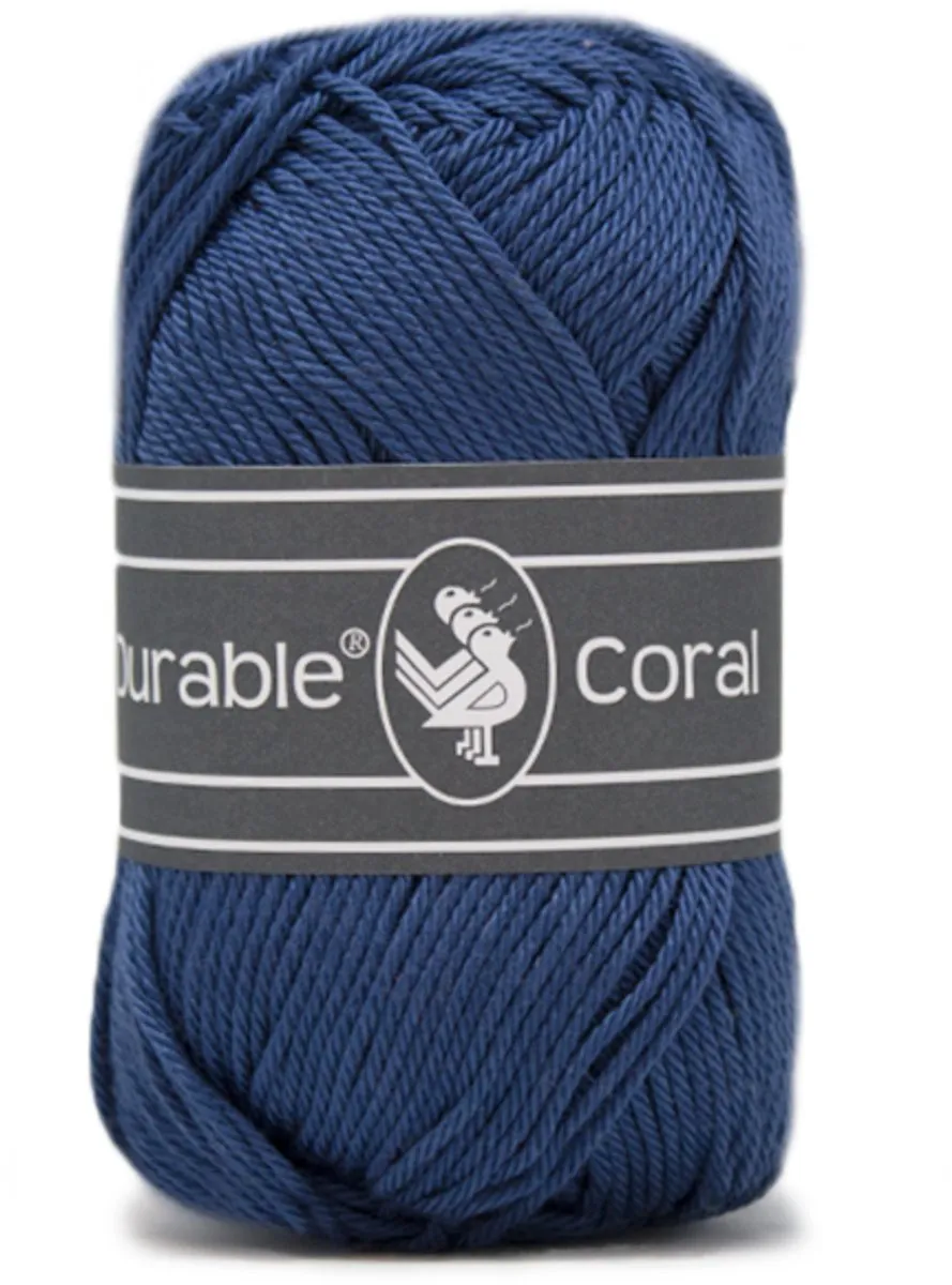 Durable Coral 370 Jeansblauw - Gemerceriseerd Katoen