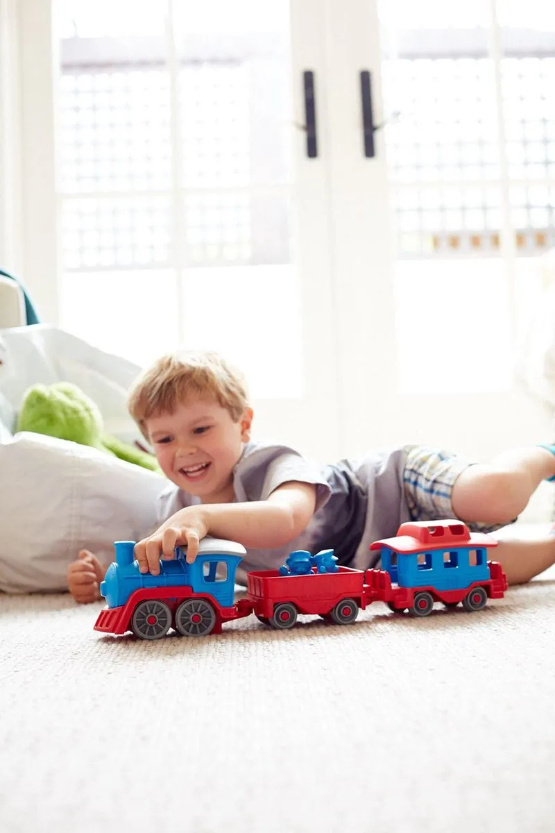 Green Toys Speelgoedtrein TRNB-1054 - Blauw - afbeelding 6 van 6
