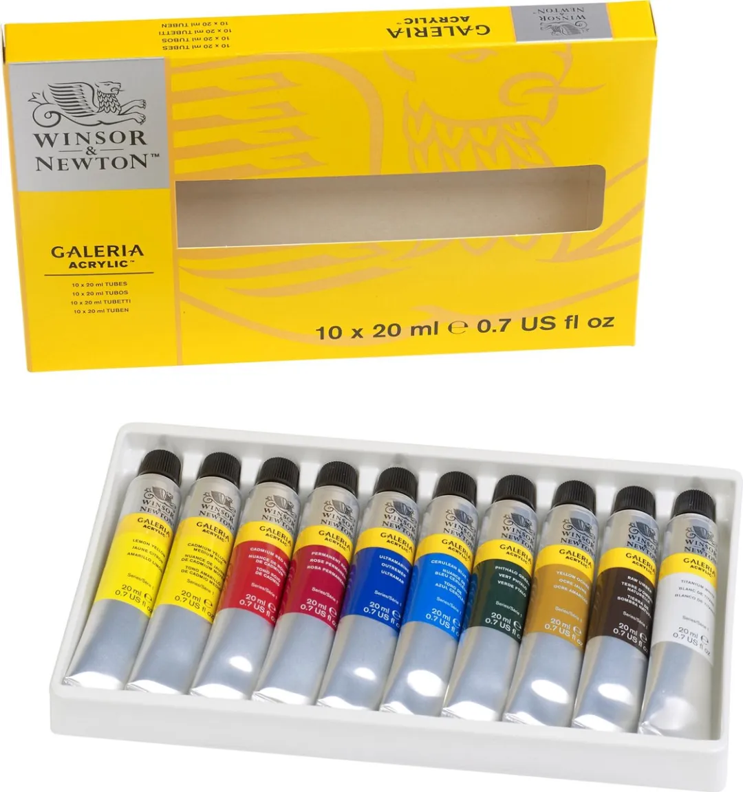 Winsor & Newton Galeria Acryl 10x20ml - Kleurmix