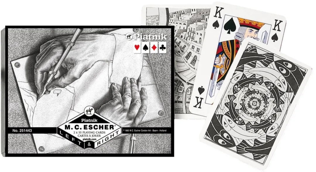 Piatnik Escher Links & Rechts Speelkaarten 750314 - 2 Spelers